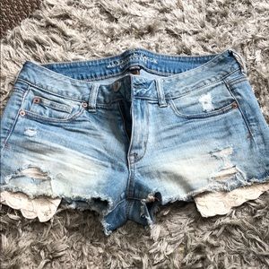 American eagle jean shorts